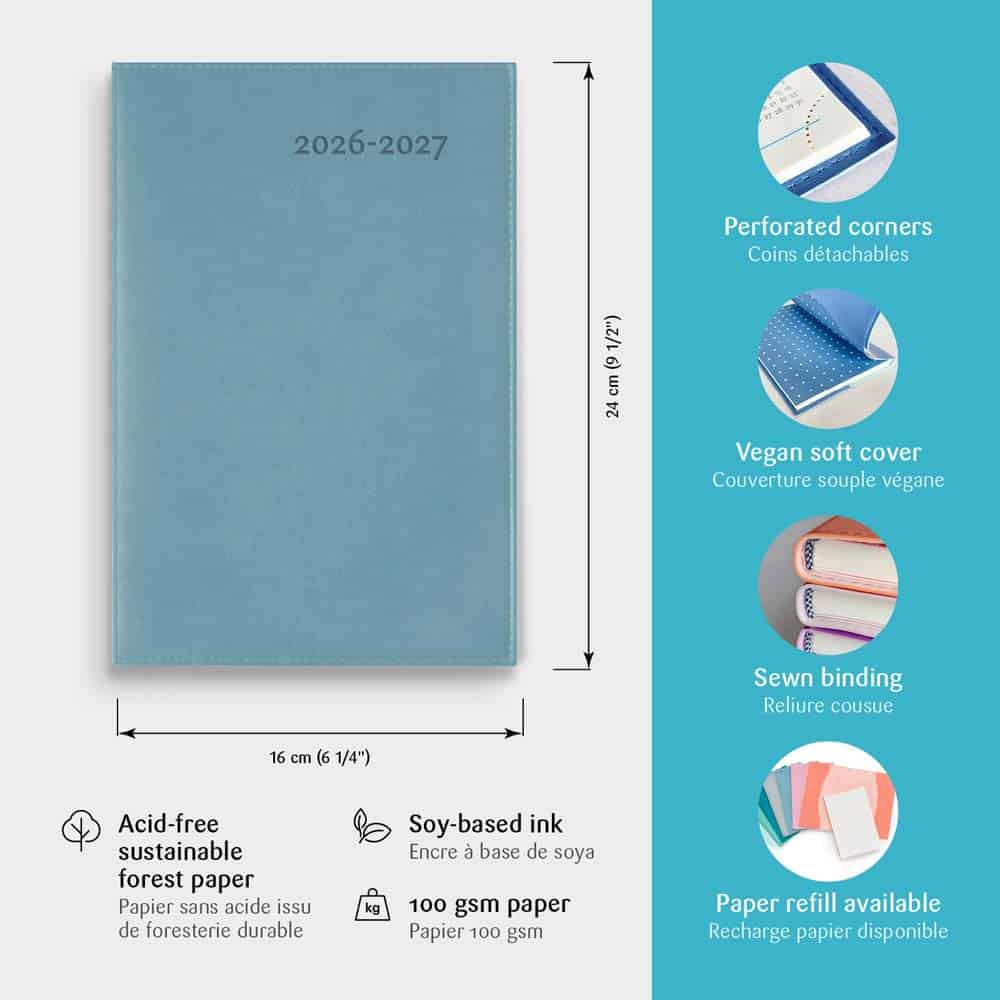 W.MAXWELL - AGENDA HEBDOMADAIRE 2026-27 "GAMA-E" - BLEU