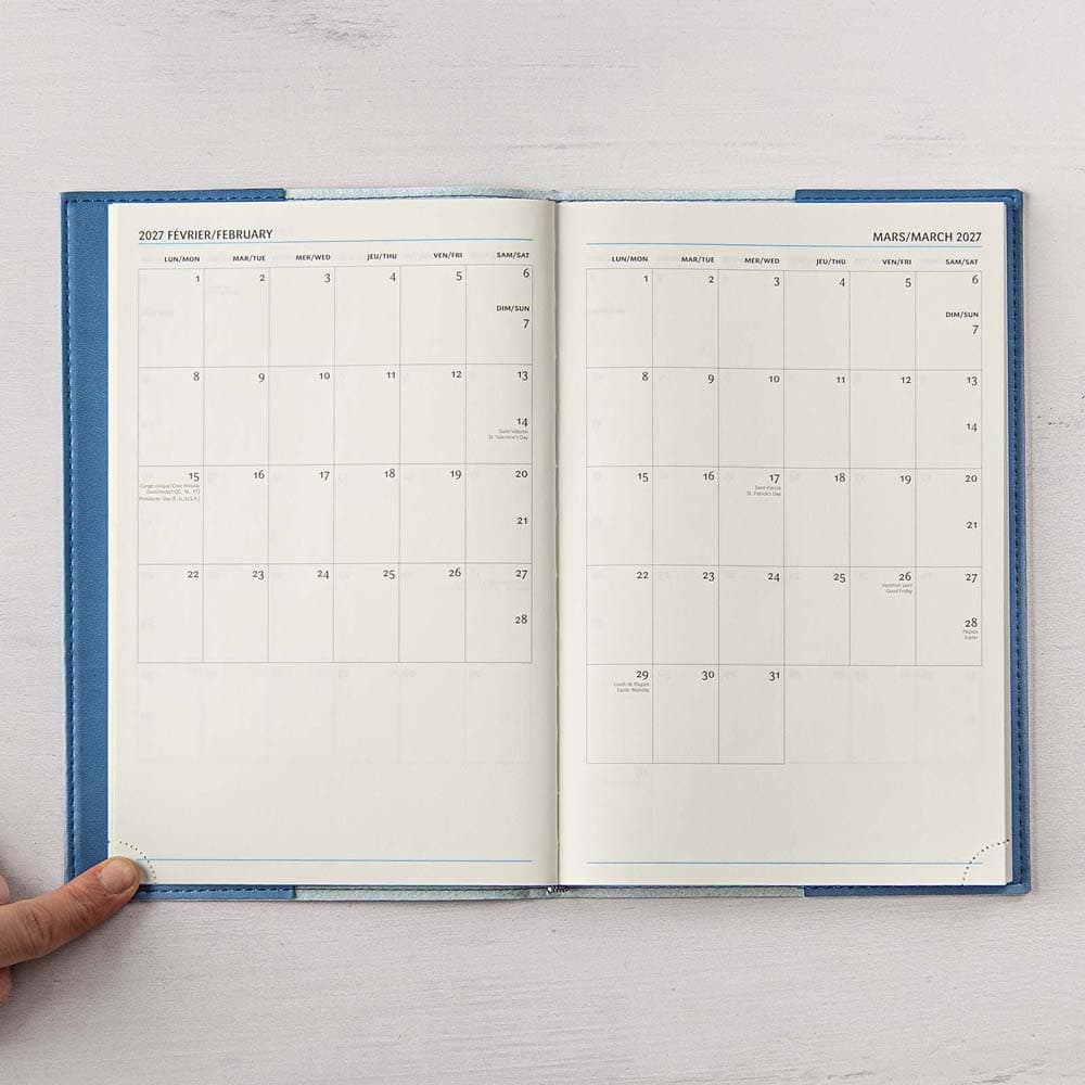 W.MAXWELL - AGENDA HEBDOMADAIRE 2026-27 "GAMA-E" - BLEU
