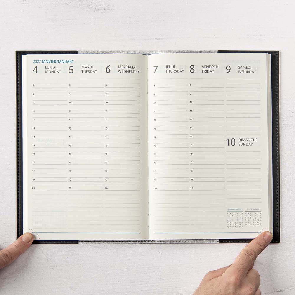 W.MAXWELL - AGENDA HEBDOMADAIRE 2026-27 "GAMA-E" - NOIR