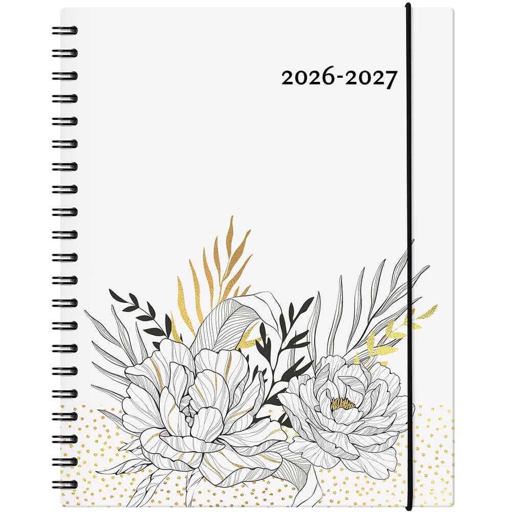 W.MAXWELL - AGENDA HEBDOMADAIRE 2026-27 "GARBO-E" - FLORAL