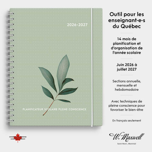 W.MAXWELL - PLANIFICATEUR ENSEIGNANT 2026-27