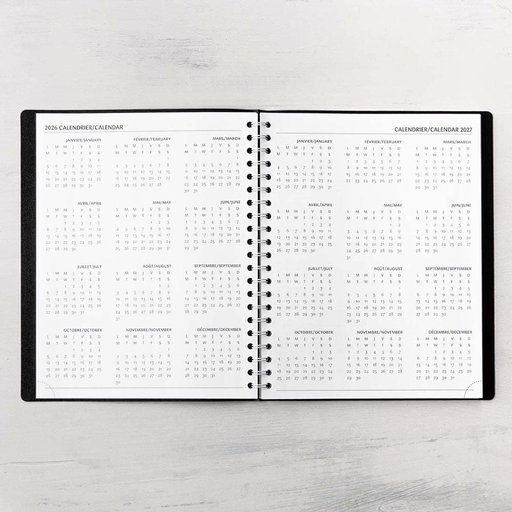 W.MAXWELL - AGENDA HEBDOMADAIRE 2026-27 "MAXI-E" - ROSE