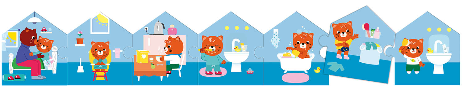 AUZOU - Puzzle  Frise au dodo 10 mcx