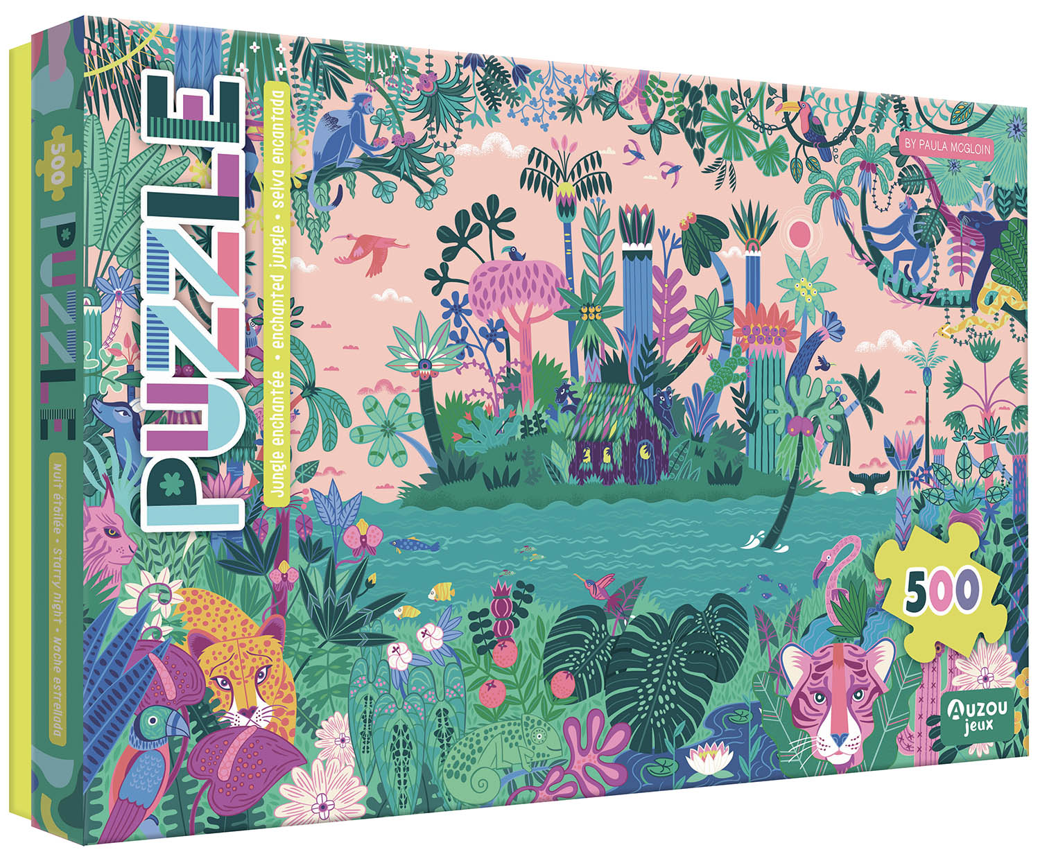 AUZOU - Puzzle jungle enchantée 500 mcx