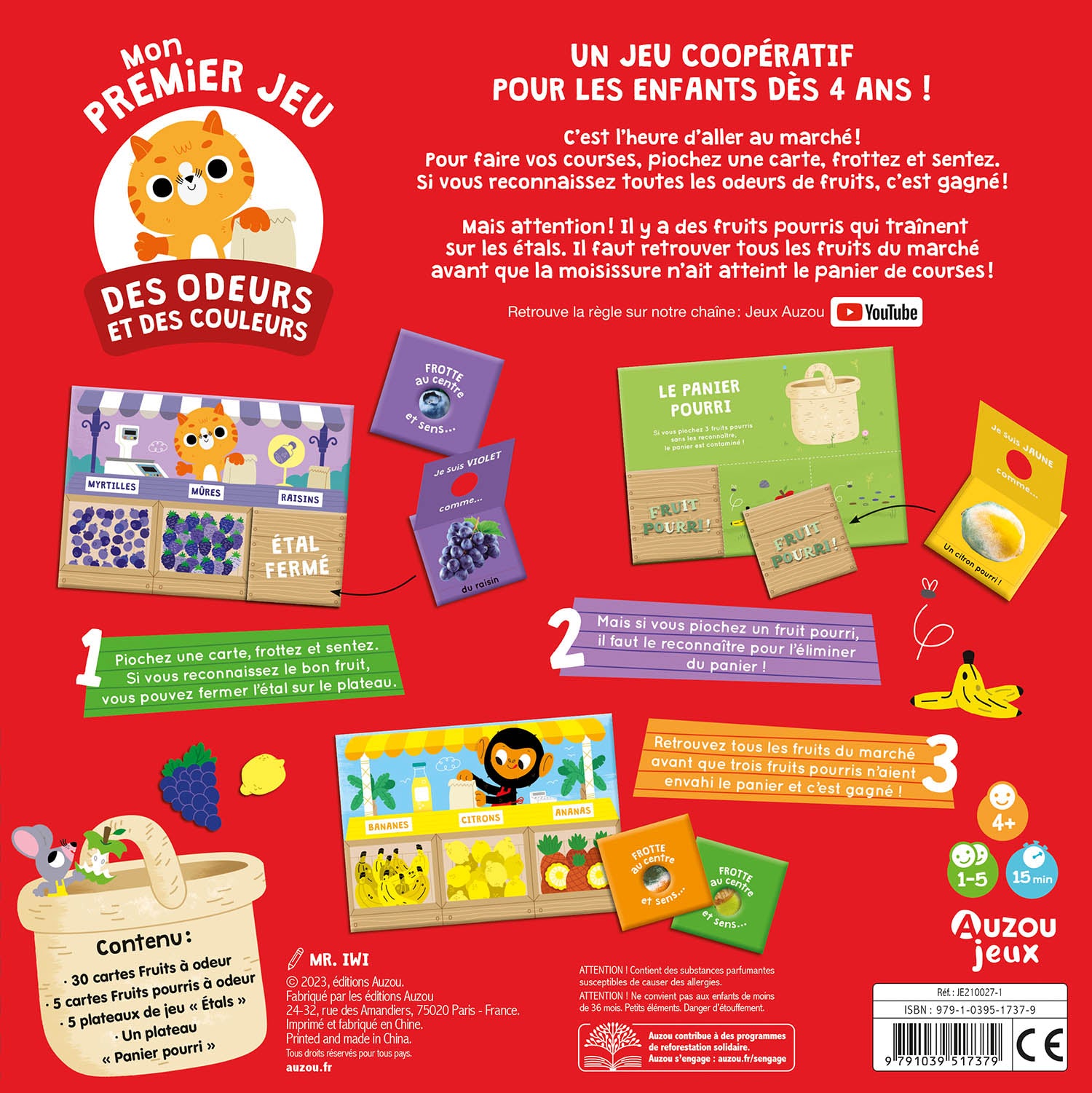 AUZOU - Mon premier jeu des odeurs et des couleurs