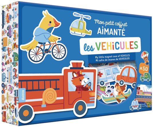 AUZOU - Premier coffret aimante Les véhicules 40 mcx