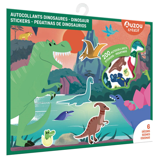 AUZOU -  Décor et Autocollants dinosaures