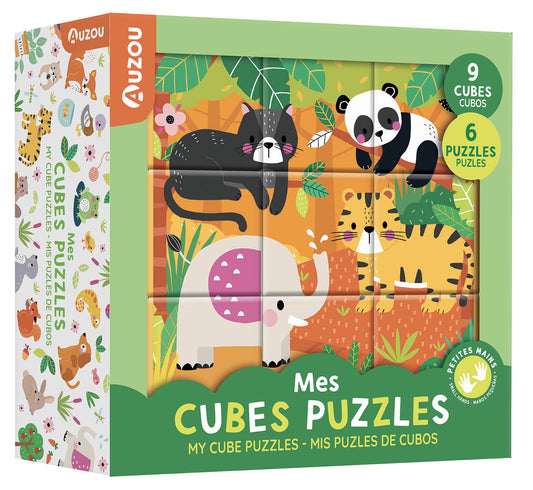 AUZOU - Mes cubes puzzle - Animaux mignons 9mcx