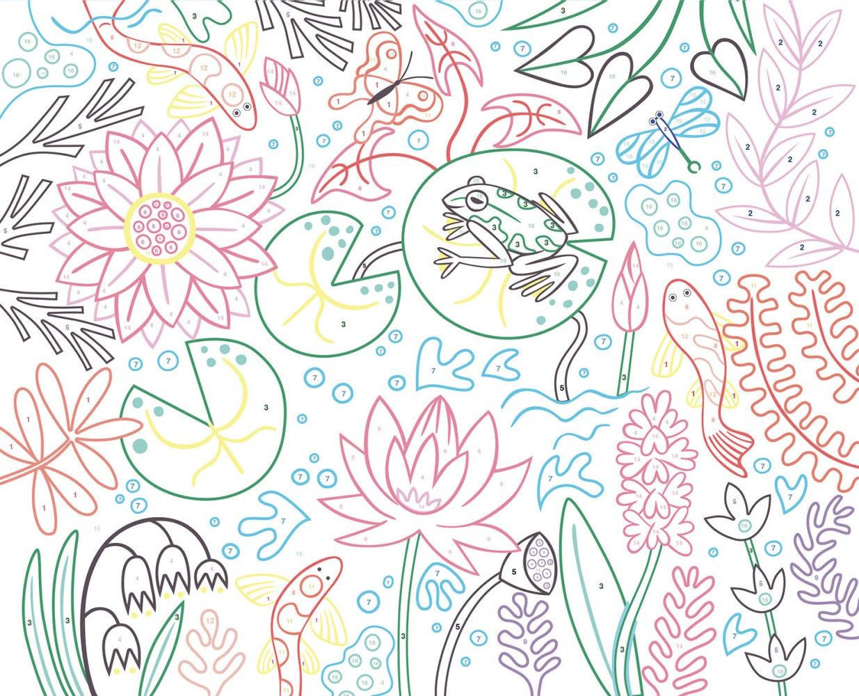 AUZOU - Mes 4 peintures a numéro merveilleuse nature