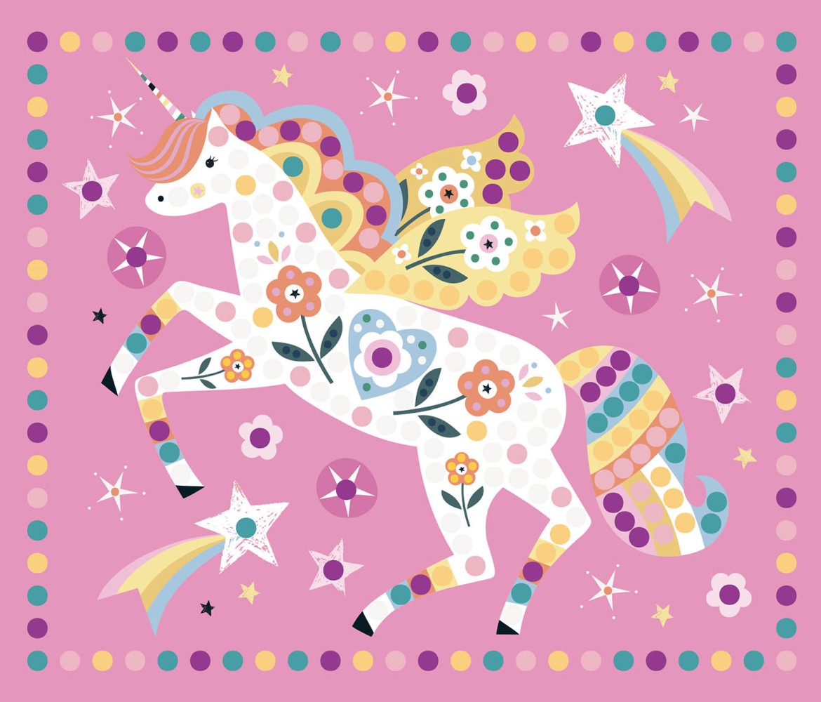 AUZOU - Mes tableaux licornes à strass