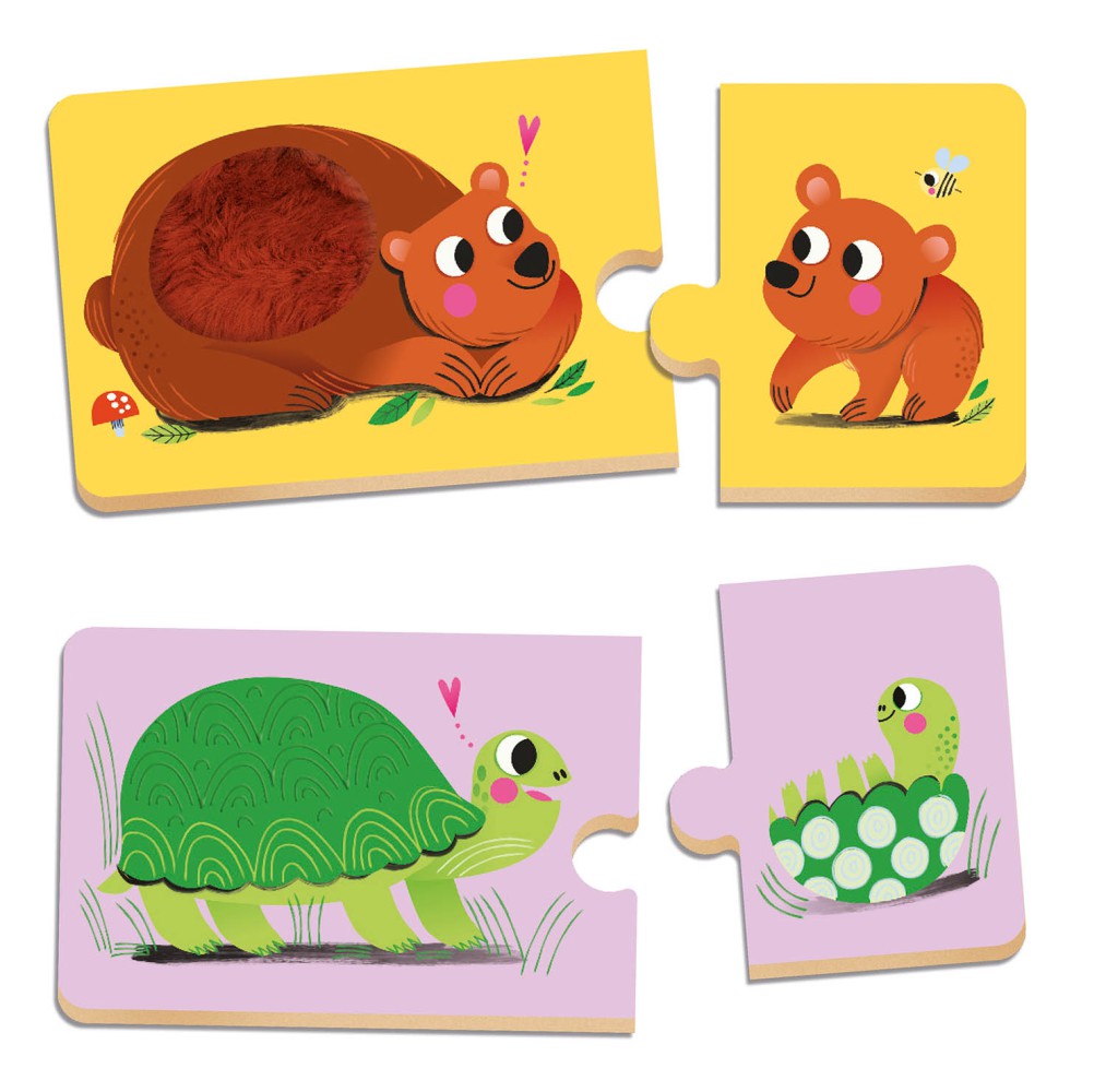 AUZOU - Mes premiers puzzle duo à toucher 16mcx