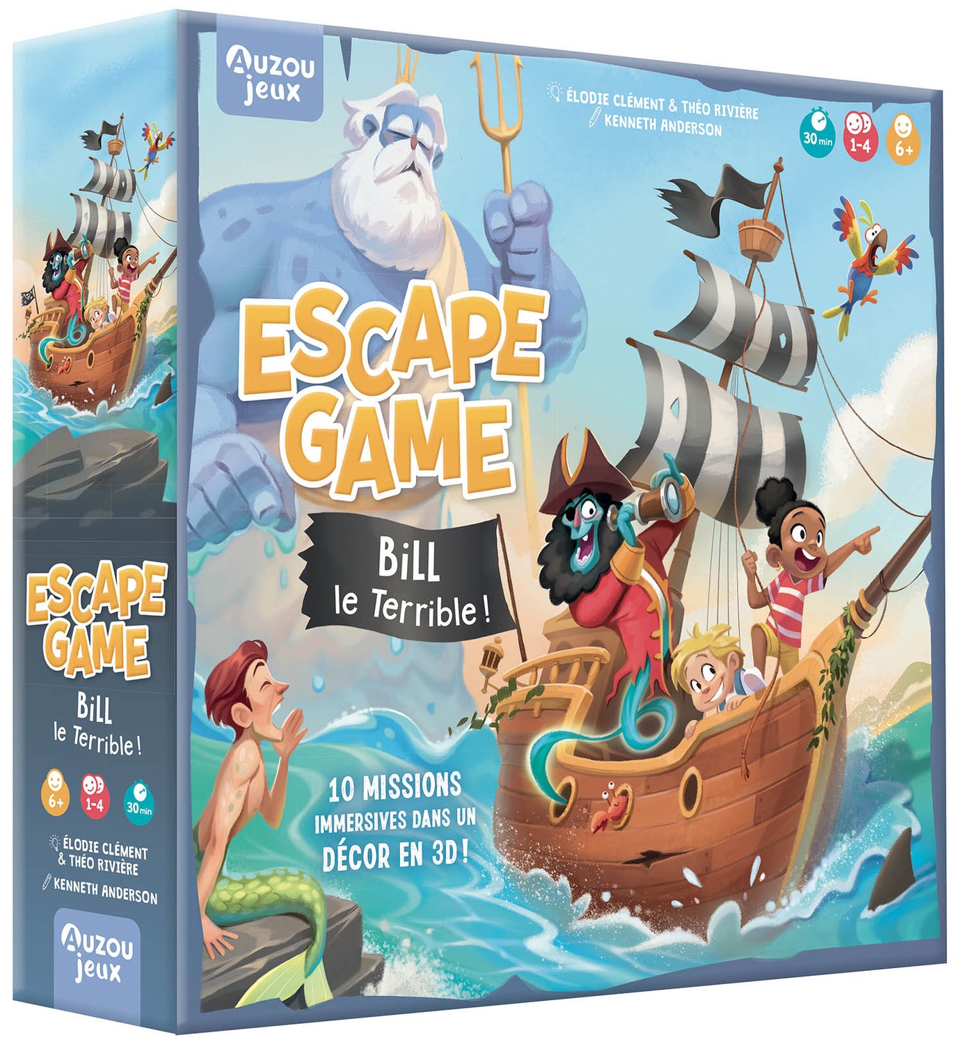 AUZOU - Jeu Escape Game - Bill le Terrible !