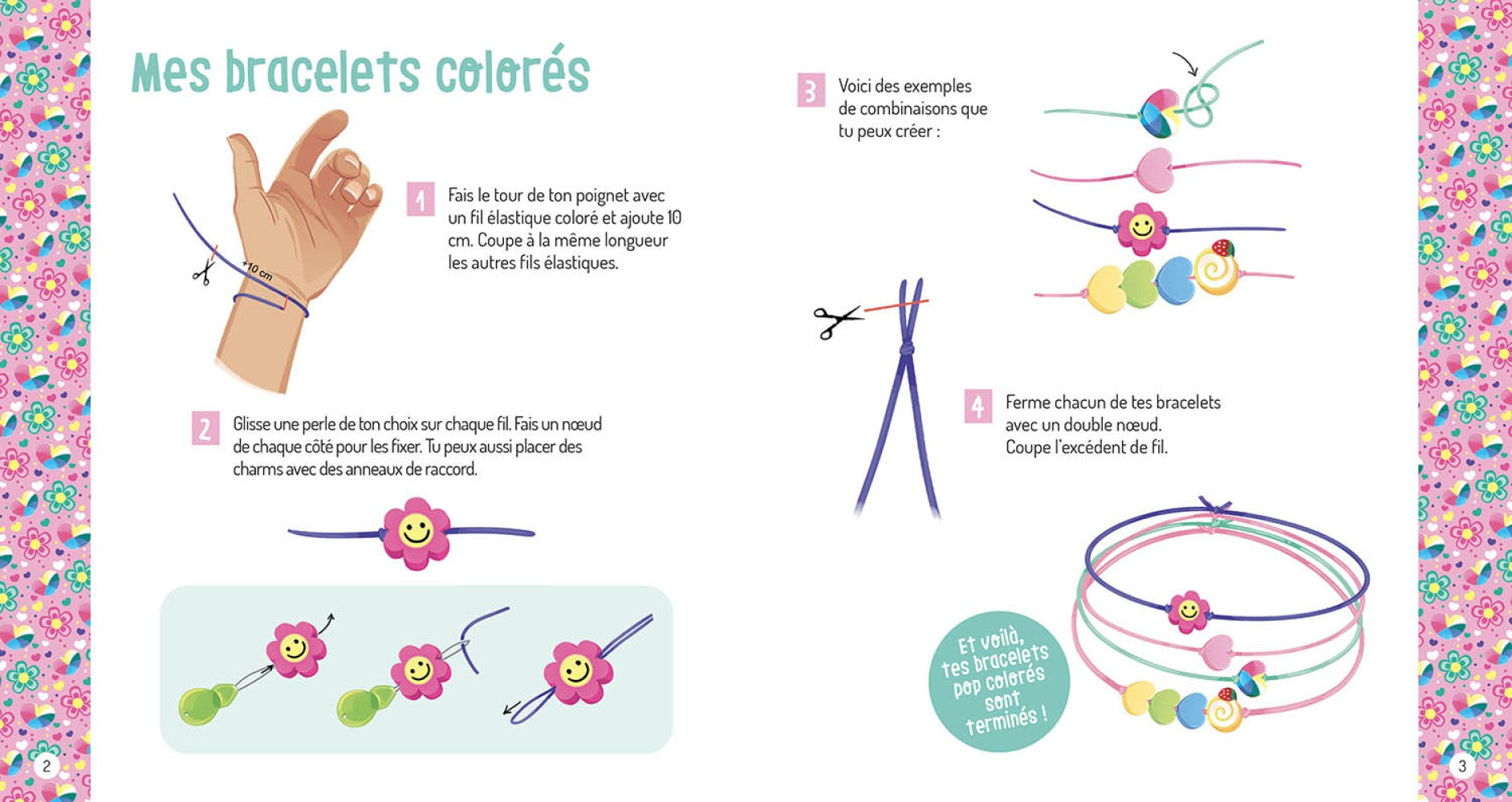 AUZOU - Boîte à bijoux - Mes bracelets pop et fluos