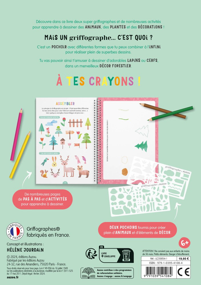 AUZOU - Dessine avec le griffographe - Dans la forêt