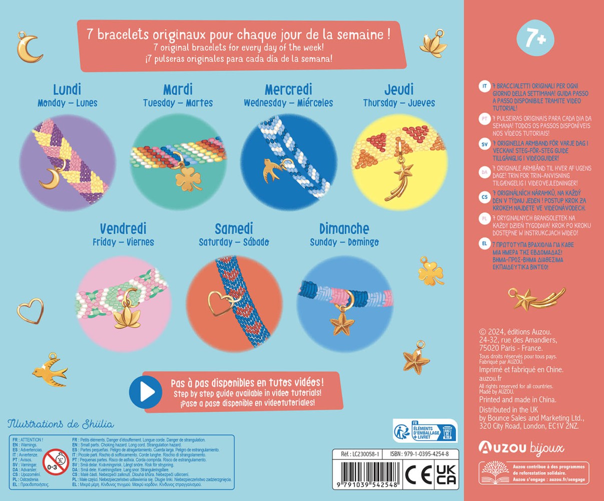 AUZOU - Boîte à bijoux accumulation bracelets brésilien