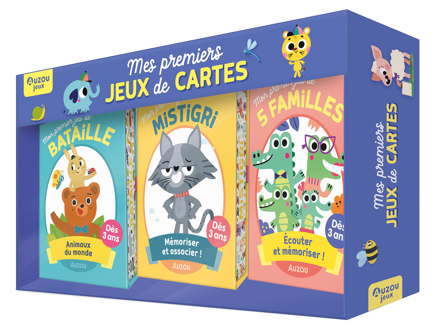 AUZOU - Coffret  Mes premiers jeux de cartes