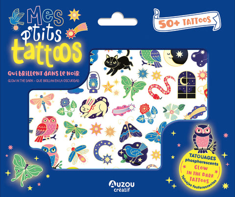 AUZOU -Pochette tatouage qui brillent dans le noir