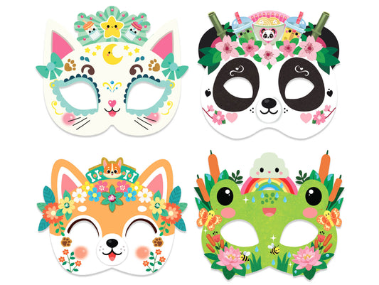 AUZOU - Masques à décorer - Kawaii