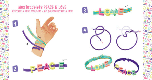 AUZOU - Mes bracelets peace & love