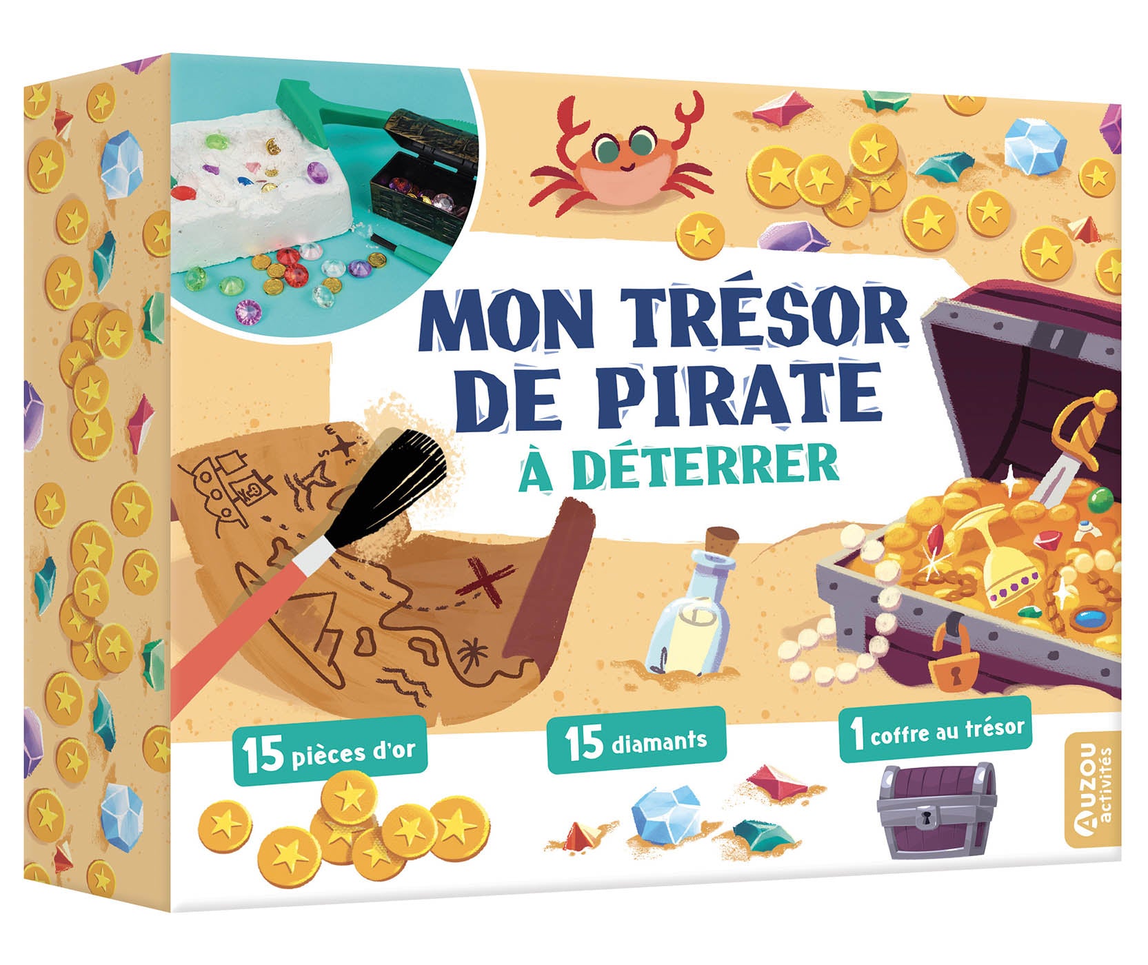 AUZOU - Coffret Mon trésor de pirate à déterrer