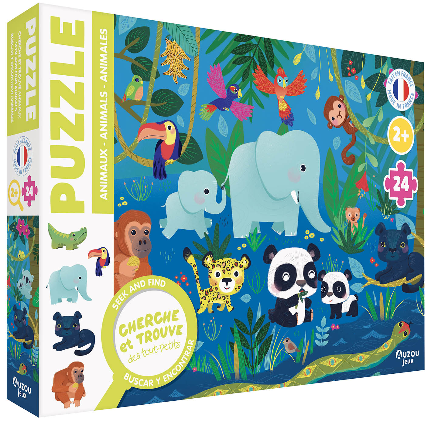 AUZOU - Puzzle cherche & trouve tout petit animaux 20mcx