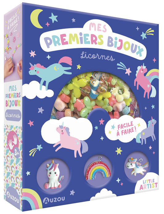 AUZOU - Coffret Mes tout premiers bijoux - licornes