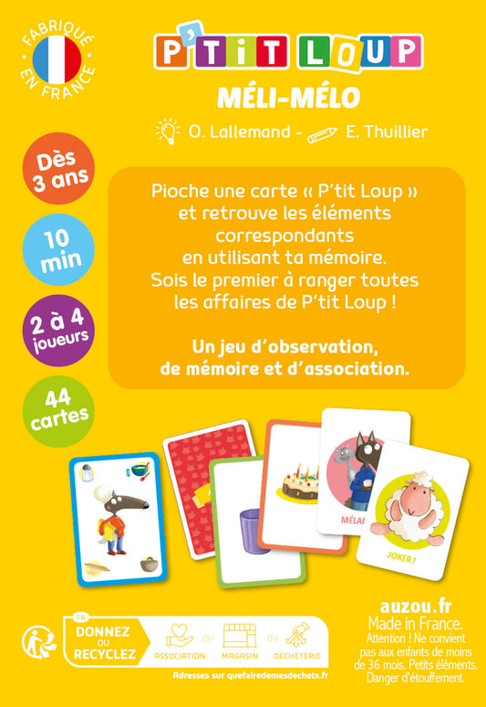 AUZOU - Mon jeu p'tit loup - méli-mélo