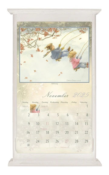 PINE RIDGE ART - SUPPORT CALENDRIER AVEC BASE - BLANC