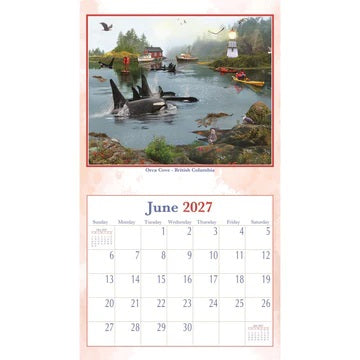 PINE RIDGE ART - CALENDRIER CANADIAN VACATION 2027