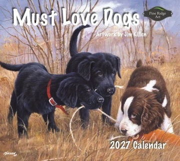 PINE RIDGE ART - CALENDRIER MUST LOVE DOG'S 2027