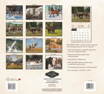 PINE RIDGE ART - CALENDRIER HOOF BEATS 2027