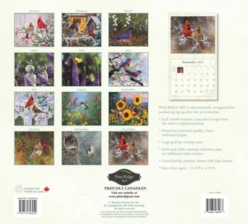 PINE RIDGE ART - CALENDRIER BIRDS OF A FEATHER 2027