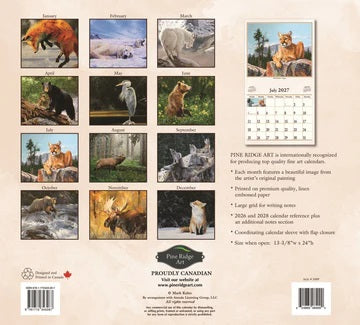 PINE RIDGE ART - CALENDRIER ANIMAL INSTINCTS 2027