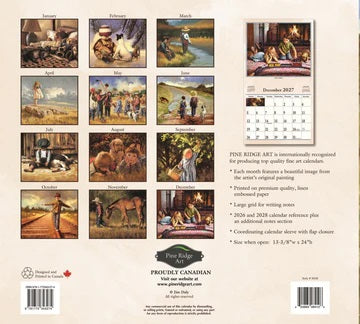 PINE RIDGE ART - CALENDRIER BYGONE DAYS 2027