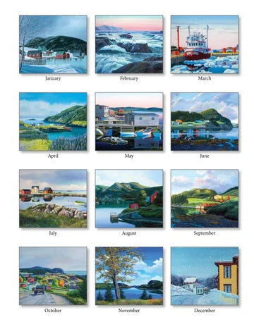 PINE RIDGE ART - CALENDRIER NEWFOUNDLAND 2026