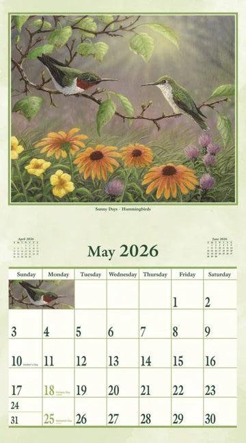 PINE RIDGE ART - CALENDRIER WINGS OF NATURE 2026