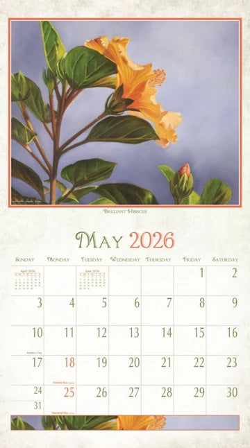 PINE RIDGE ART - CALENDRIER BEAUTY IN BLOOMS 2026
