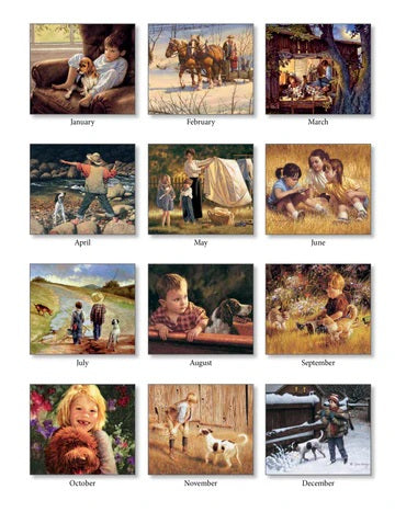 PINE RIDGE ART - CALENDRIER BYGONE DAYS 2026