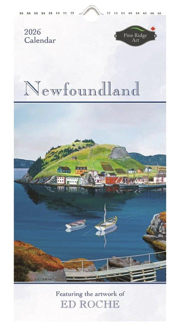 PINE RIDGE ART - CALENDRIER VERTICAL NEWFOUNDLAND 2026