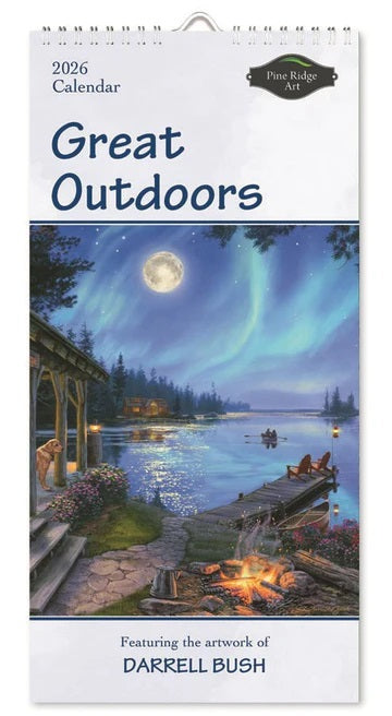 PINE RIDGE ART - CALENDRIER VERTICAL GREAT OUTDOORS 2026