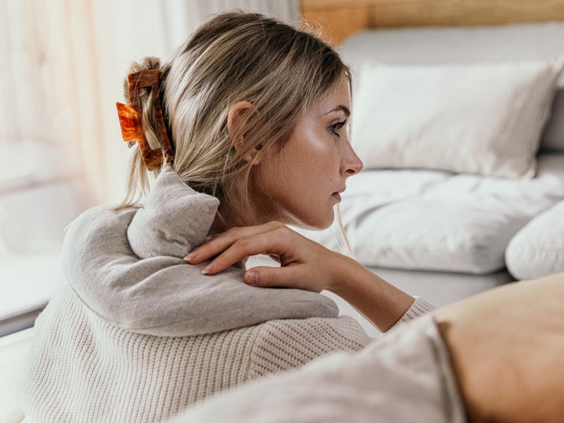 AMMA - COUSSIN CHAUFFANT POUR EPAULE - SABLE