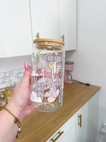 VERRE BOHO 16oz AFFIRMATION POSITIVE