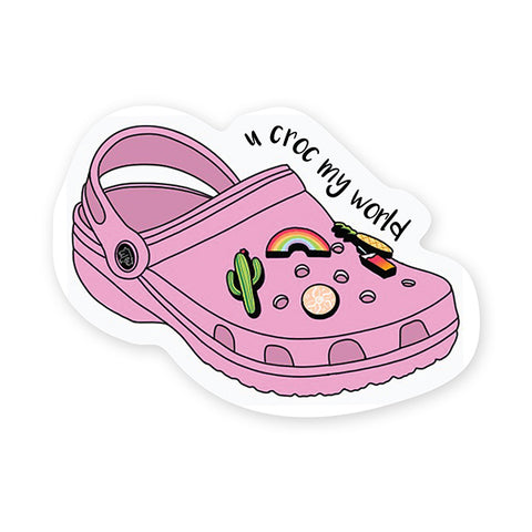 STICKERYOU - COLLANT '' U CROC MY WORLD ''