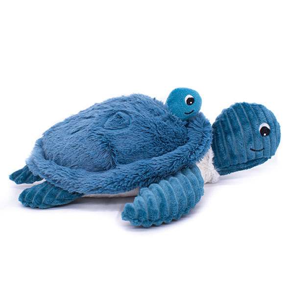 SAUVENOU MAMAN & BEBE TORTUE BLEU