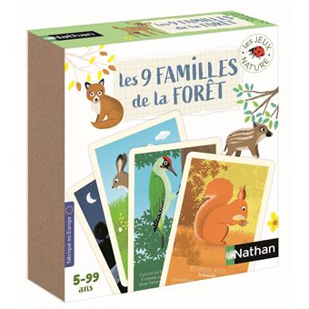 NATHAN JEUX NATURE-  9 FAMILLES DE LA FORET
