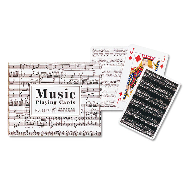 PIATNIK - JEU CARTES DOUBLE"NOTES MUSIQUE"