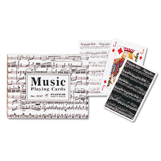 PIATNIK - JEU CARTES DOUBLE"NOTES MUSIQUE"
