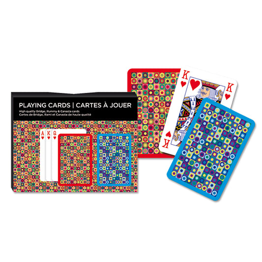 PIATNIK -  JEU CARTE DOUBLE ''DOTS''