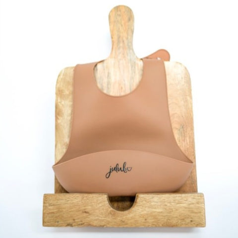 JULULU - BAVETTE DE SILICONE CARAMEL