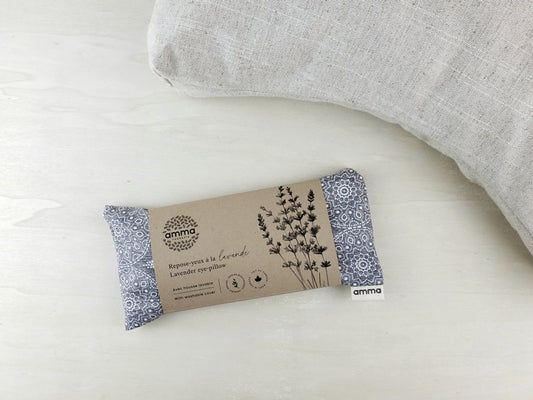 REPOSE-YEUX  AVEC HOUSSE - MANDALA GRIS